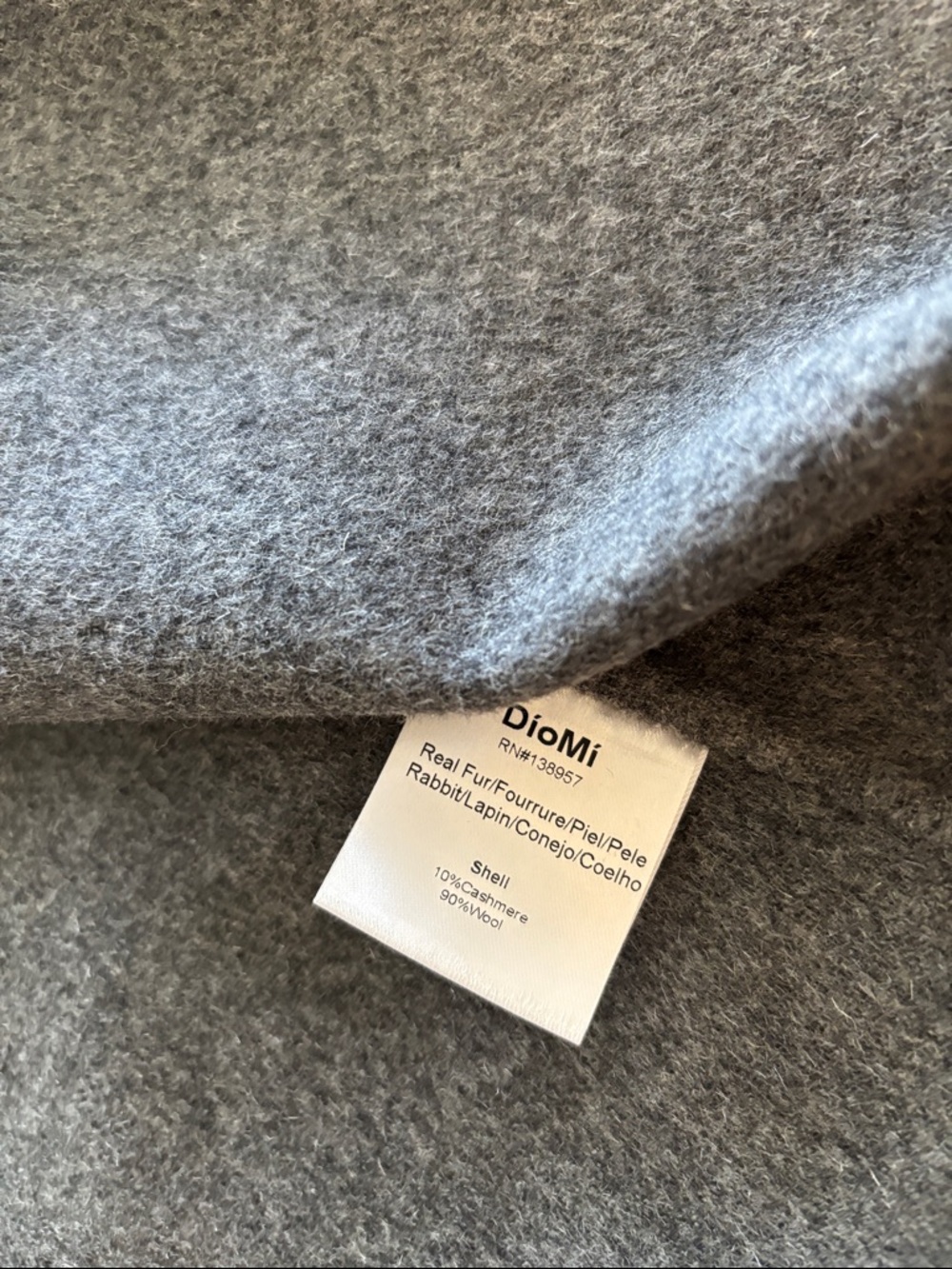 Diomi Navy Vest with Fur Pockets - Picture 8 of 9